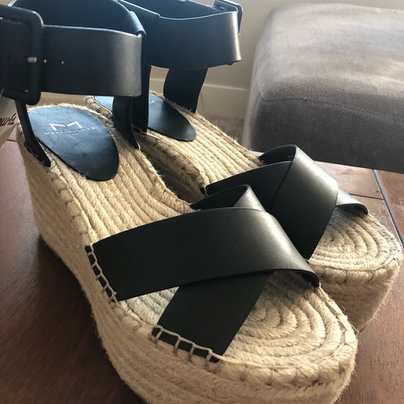 Marc Fisher Shoes - Marc Fisher Randall Platform Espadrilles Black 8